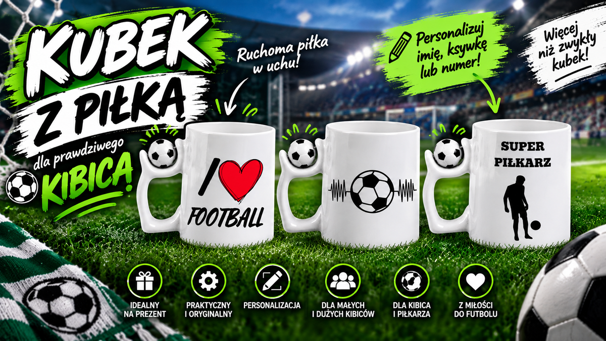 Kubek z piłką dla kibica piłki nożnej – wyjątkowy prezent dla fana futbolu