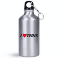 Butelka srebrna 400 ml z napisem "I LOVE TENIS" #1
