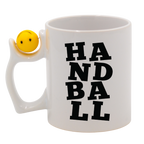 Kubek z piłką i czarnym napisem "HANDBALL" #6
