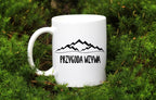 Kubek biały z nadrukiem "Przygoda wzywa" - góry, trekking #9