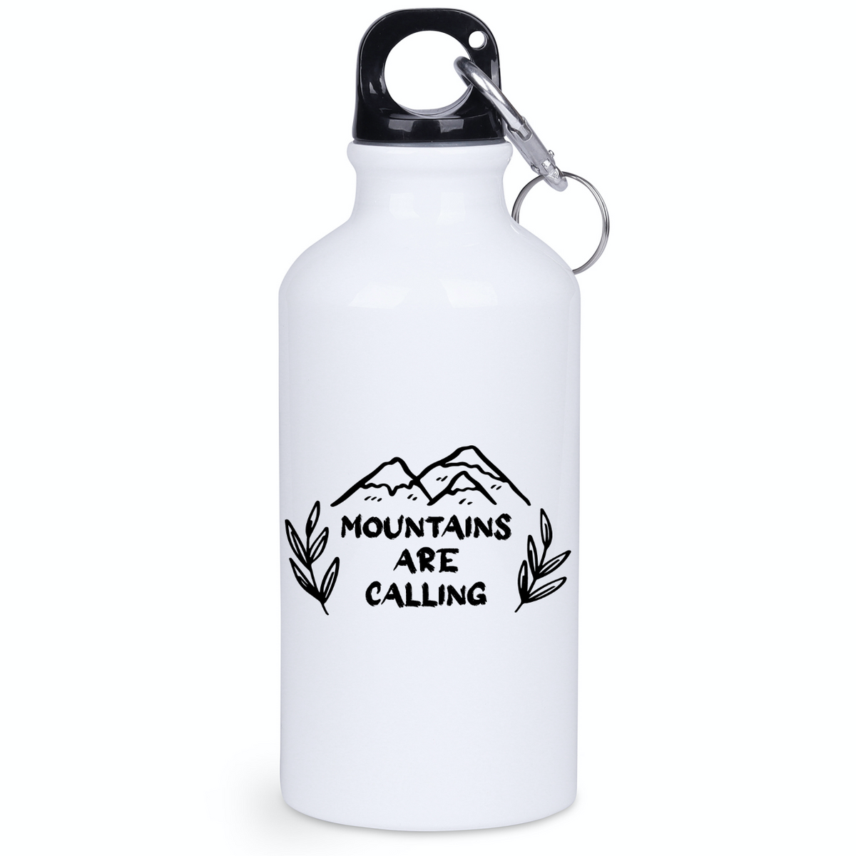 Butelka biała 400 ml z nadrukiem „Mountains are calling” - góry #8