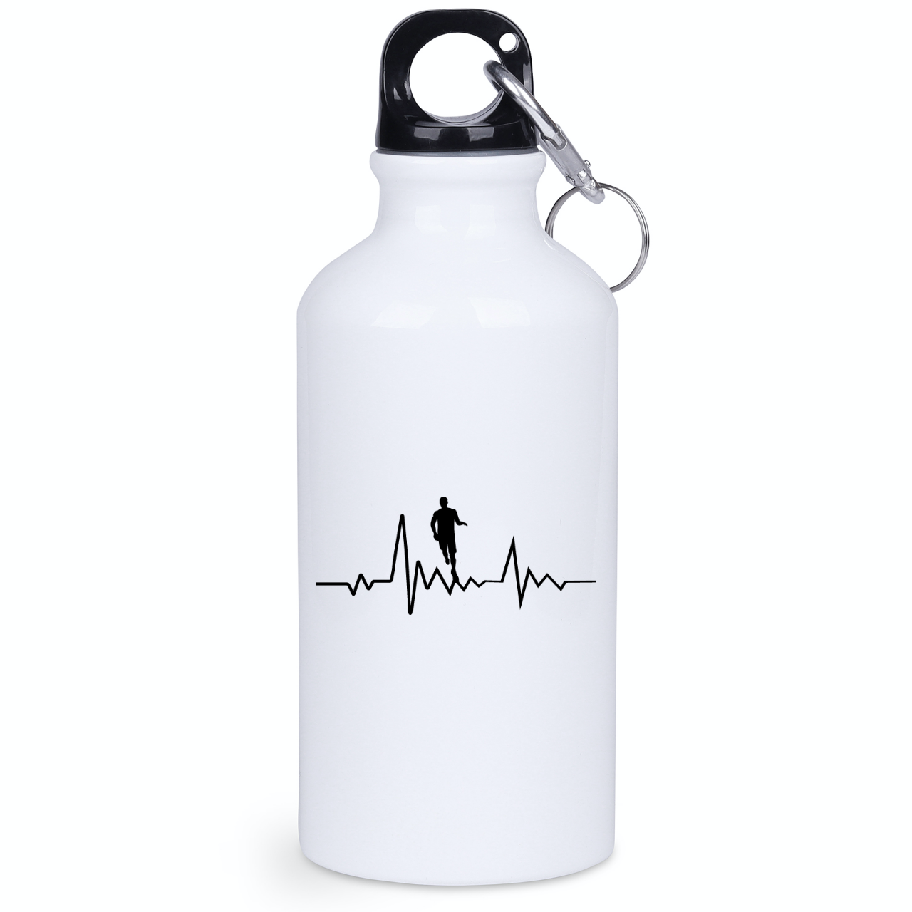 Bidon biały 400 ml dla biegacza – biegowe EKG – bieganie #2