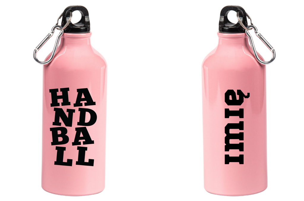 Butelka różowa 600 ml z napisem "HANDBALL" #2