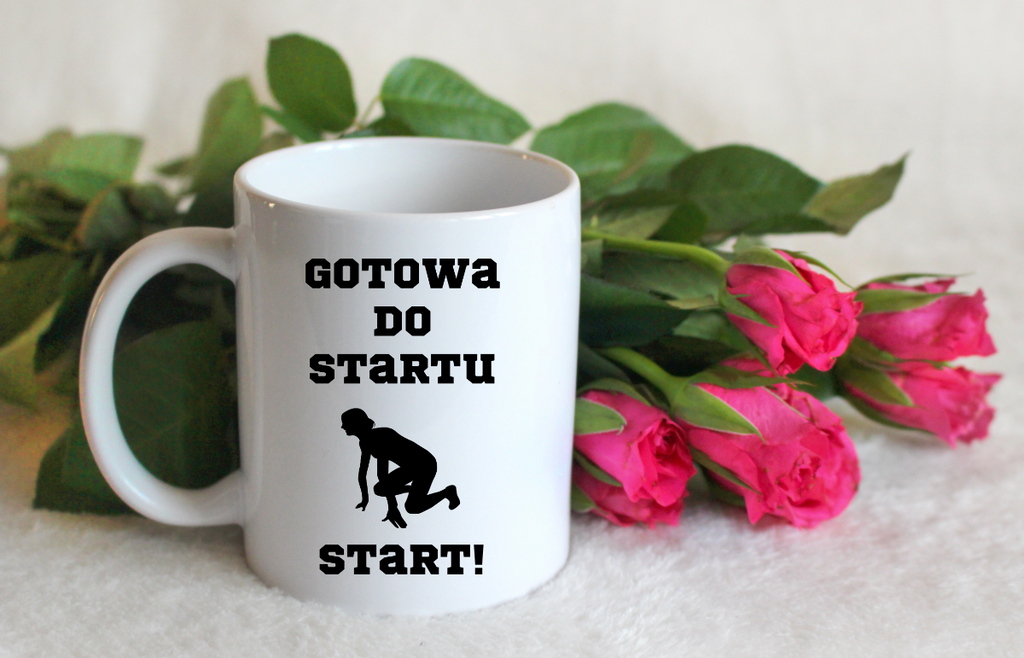 Kubek biały prezent dla miłośniczki biegania #5