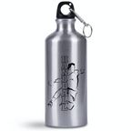 Butelka srebrna 500 ml – piłka ręczna, napis "HANDBALL" #1