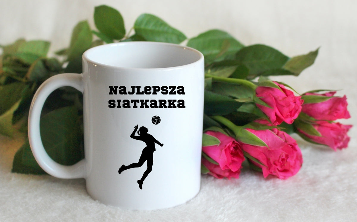 Kubek biały z nadrukiem "Najlepsza Siatkarka" #6