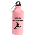 Butelka różowa 600 ml z napisem "Super Napastnik" #6