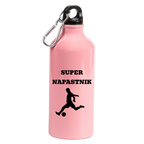 Butelka różowa 600 ml z napisem "Super Napastnik" #6