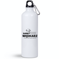 Butelka biała 800 ml z nadrukiem "Super Wędkarz" – wędkarstwo #10