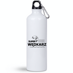 Butelka biała 800 ml z nadrukiem "Super Wędkarz" – wędkarstwo #10