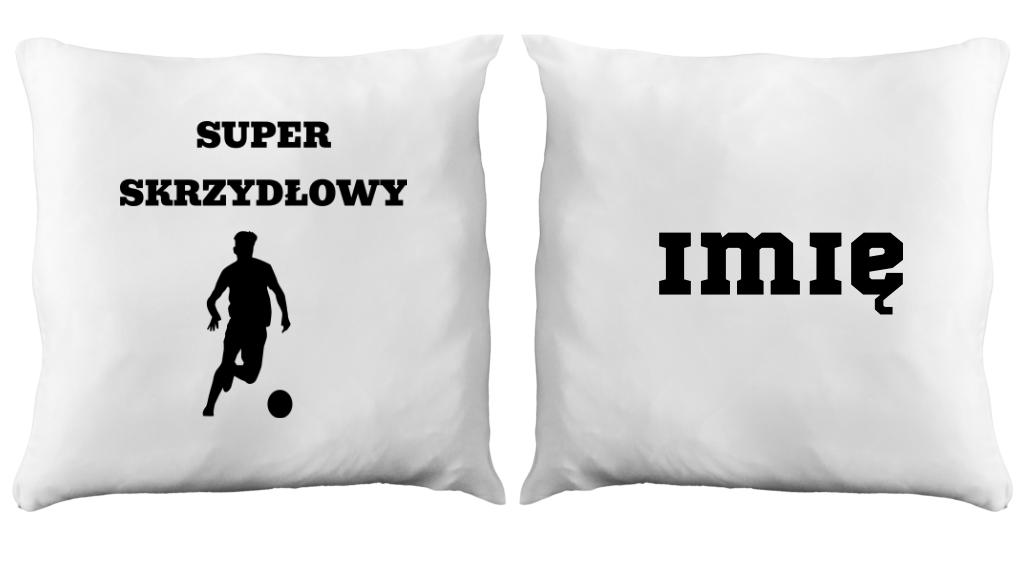 Poduszka z nadrukiem "Super Skrzydłowy" – piłka nożna #12