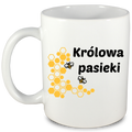 Kubek biały dla pszczelarza "Królowa pasieki" #9