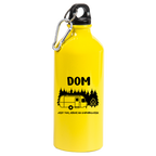 Butelka żółta 600 ml z nadrukiem "Dom jest tam, gdzie go zaparkujesz" – camping, namiot, podróże #6