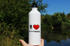 Butelka biała 800 ml z nadrukiem "I Love Football" – piłka nożna #2
