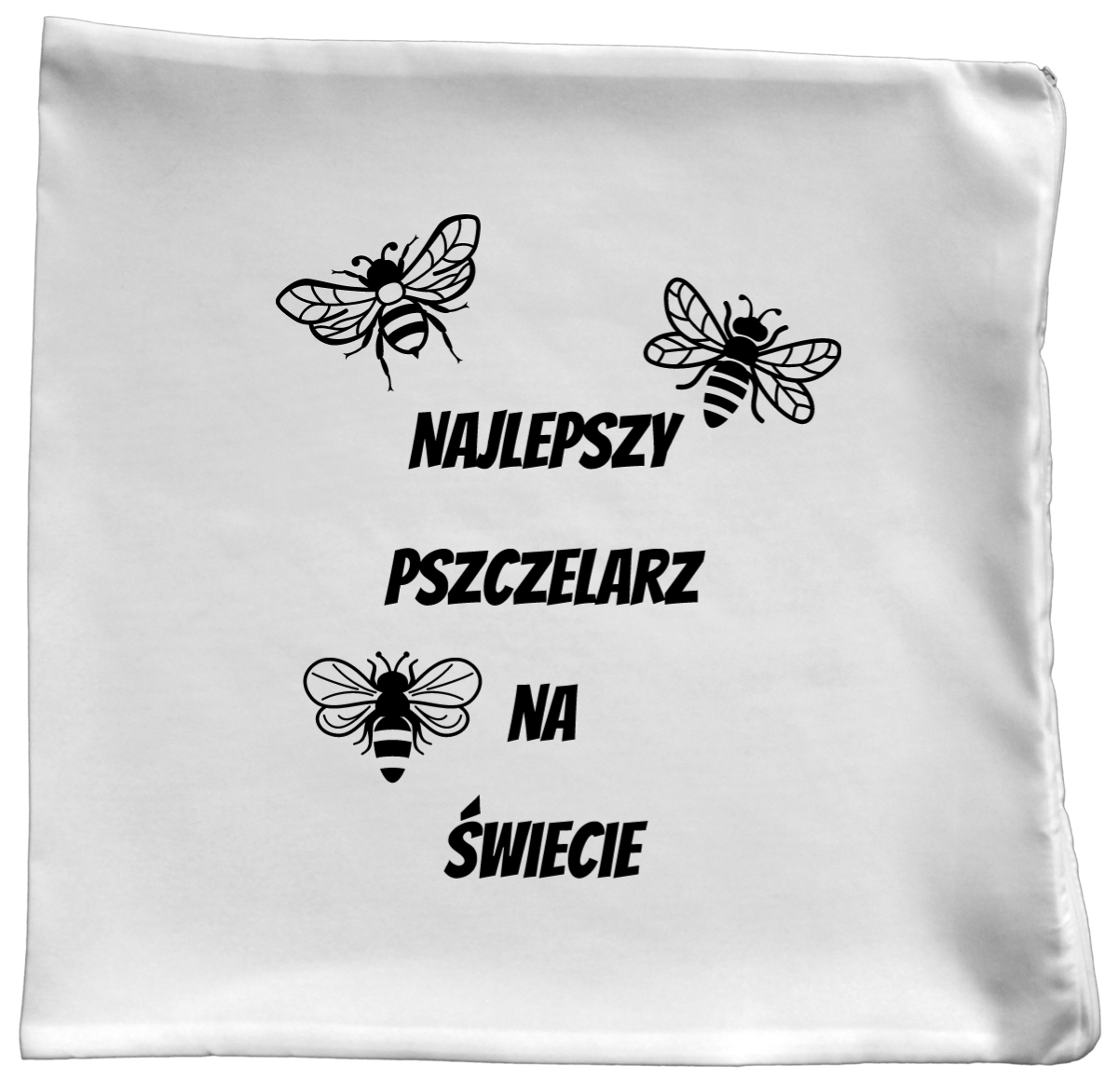 Poduszka z nadrukiem "Najlepszy pszczelarz na świecie" - pszczelarstwo #1