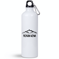 Butelka biała 800 ml z grafiką „Przygoda wzywa” – podróże, travel #7
