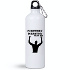 Bidon biały 800 ml pamiątka po maratonie + imię i czas – bieganie #9