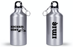 Butelka srebrna 400 ml z nadrukiem „Kocham góry” #7