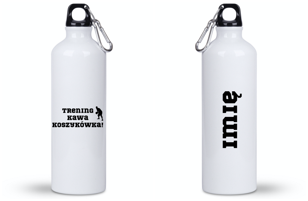 Butelka 800 ml z nadrukiem "Trening Kawa Koszykówka" – koszykówka #5