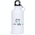 Bidon biały 400 ml z nadrukiem "Jadę na ryby" - wędkarstwo #2