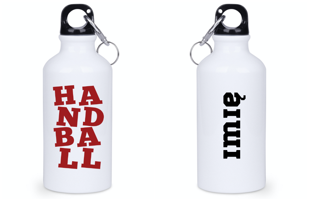 Butelka białka 400 ml z czerwonym napisem "HANDBALL"#4