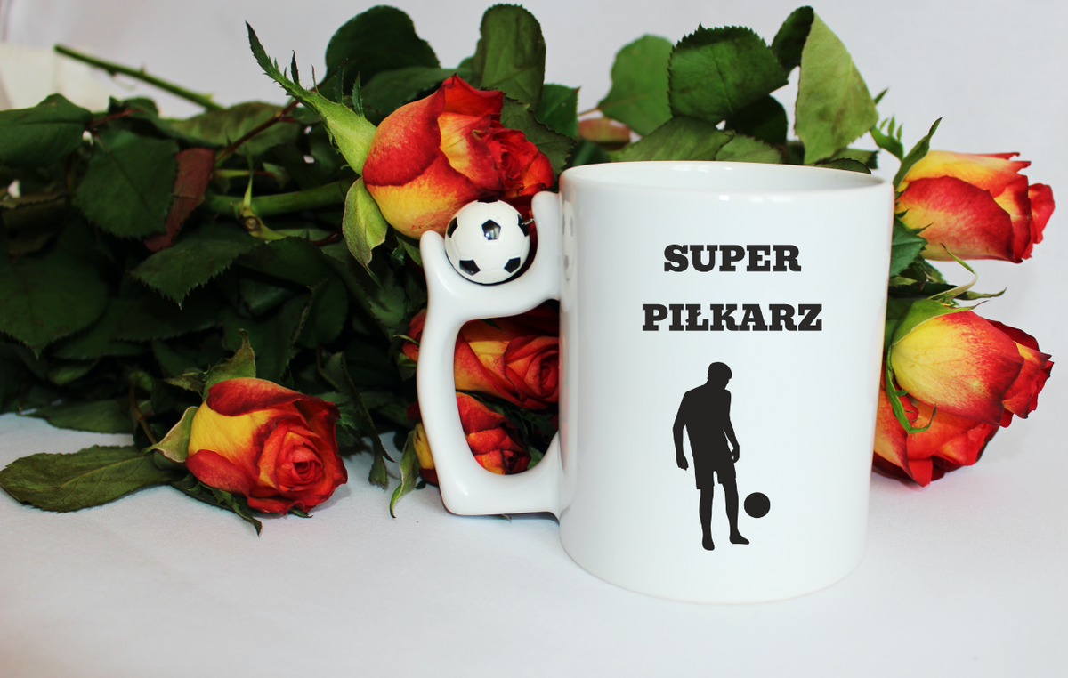 Kubek z piłką i nadrukiem "Super Piłkarz" – piłka nożna #10