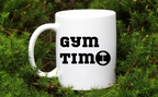 Kubek biały z nadrukiem "Gym Time" - na prezent, siłownia #1