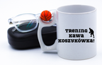 Kubek z piłką i nadrukiem "Trening Kawa Koszykówka" – koszykówka #5