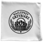 Poduszka prezent dla miłośnika grzybów z nadrukiem "Najlepszy Grzybiarz" - grzyby #2