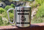 Kubek ze srebrnym karabińczykiem i nadrukiem "Najlepszy wędkarz na świecie" #7