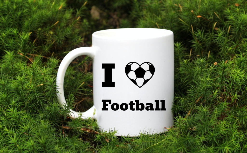 Kubek biały z napisem "I Love Football" – piłka nożna #6