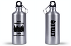 Bidon srebrny 500 ml z nadrukiem „Rzuć wszystko, jedź pod namiot” – namioty, camping, wyprawa #8