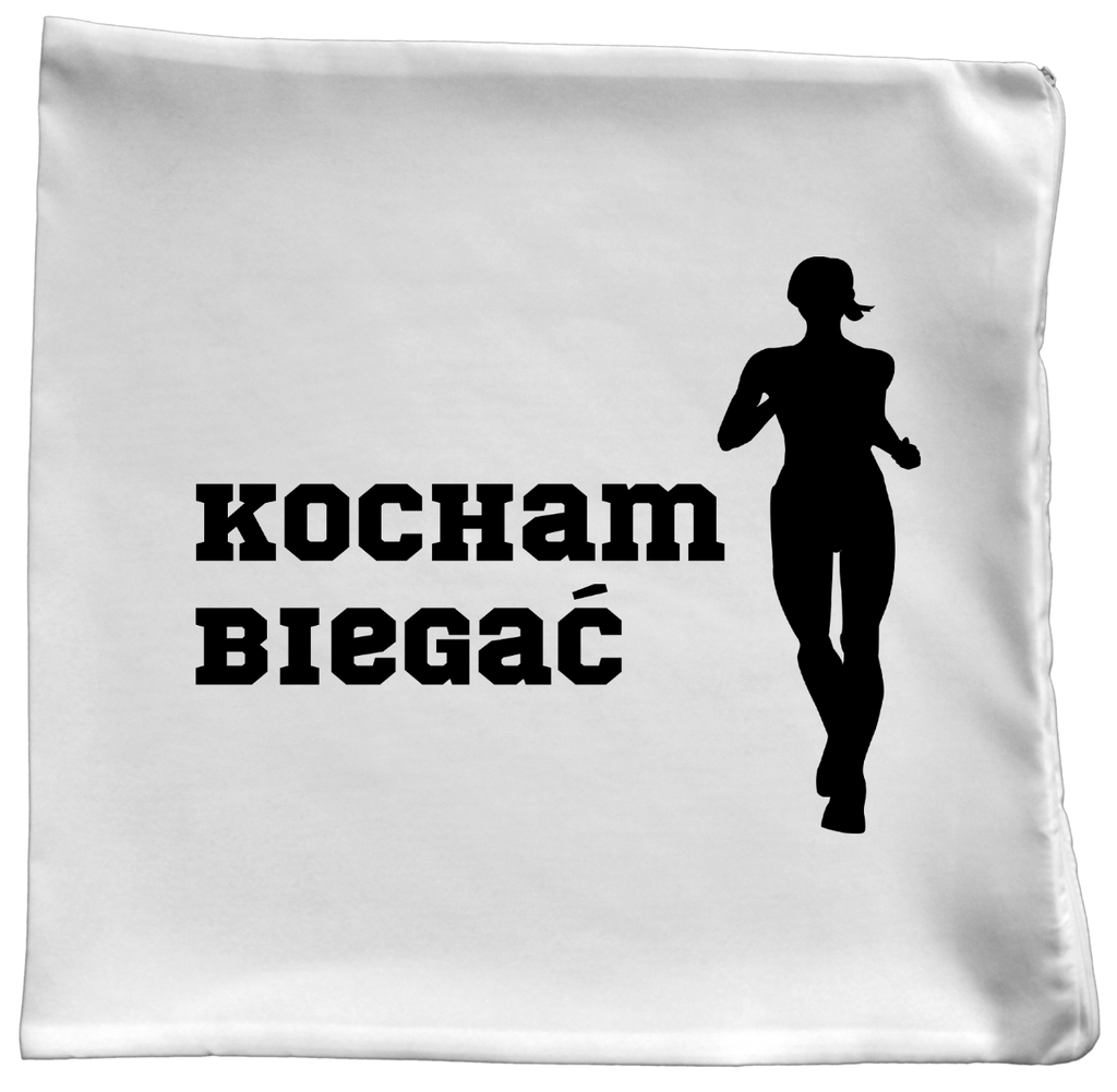 Poduszka dla biegaczki – z nadrukiem "Kocham Biegać" – bieganie #4