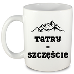 Kubek biały z nadrukiem „Tatry = Szczęście” – Zakopane, góry #5