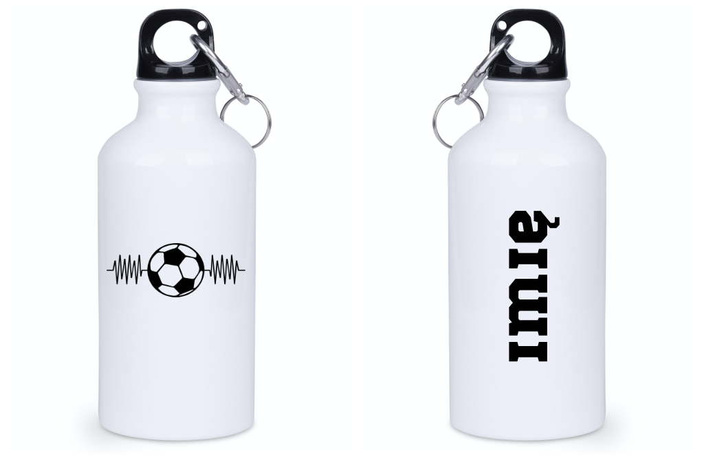 Bidon biały 400 ml z grafiką piłkarskie EKG #13