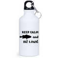 Bidon biały 400 ml z nadrukiem "KEEP CALM and IDŹ ŁOWIĆ" - wędkarstwo #5