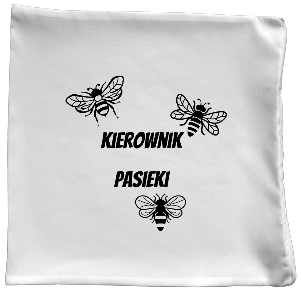 Poduszka dla pszczelarza z nadrukiem "Kierownik pasieki" - pszczelarstwo #2