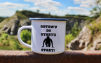 Kubek emaliowany dla biegacza – z nadrukiem "Gotowy do startu start!" – bieganie #6