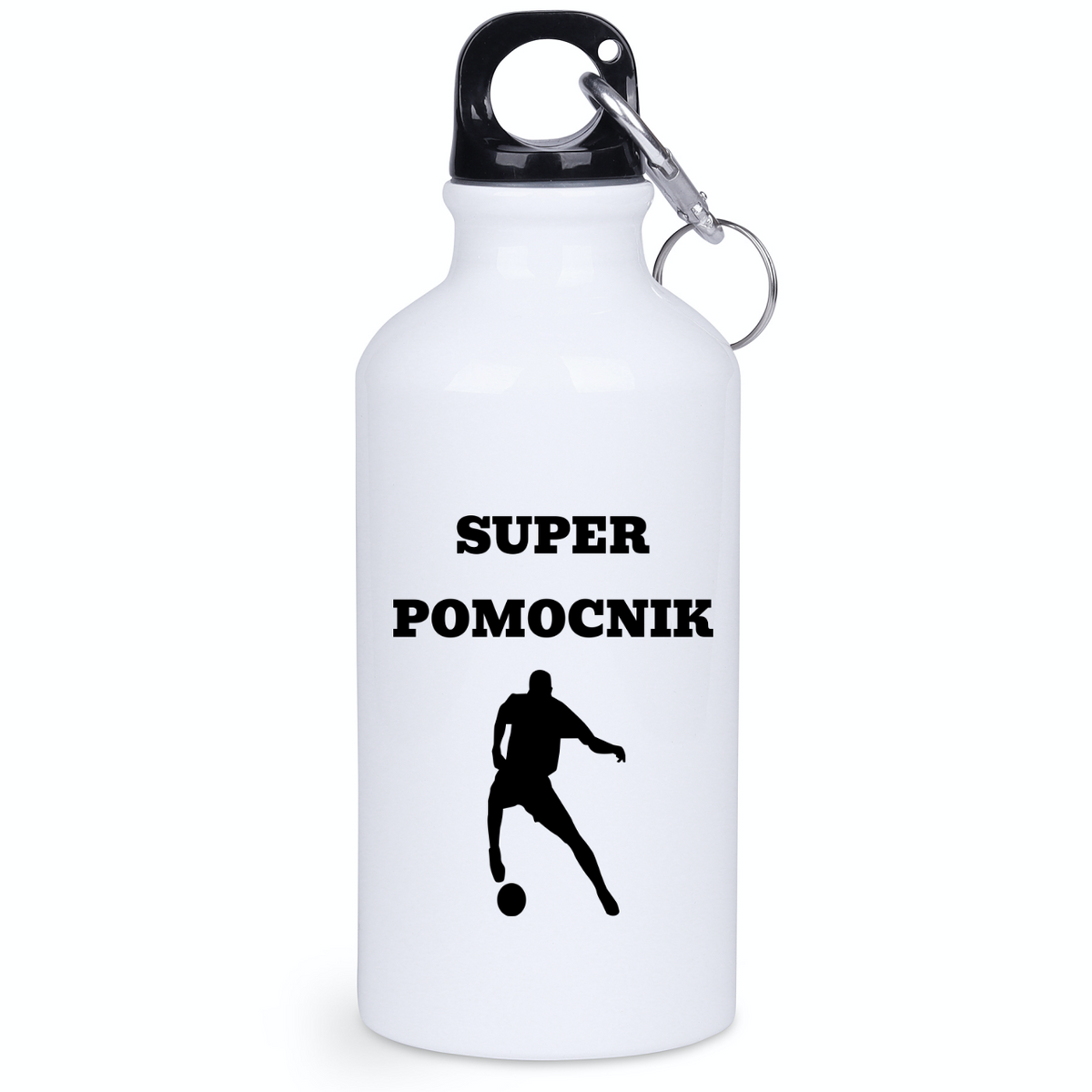 Bidon biały 400 ml z napisem "Super Pomocnik" – piłka nożna #4