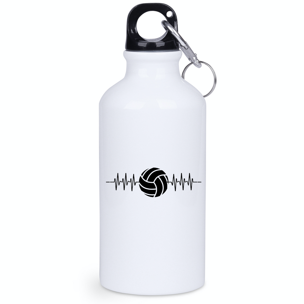 Bidon biały 400 ml z nadrukowaną grafiką siatkarskie EKG – siatkówka #2