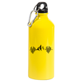Butelka żółta 600 ml z grafika górskie EKG, linia życia – góry #10
