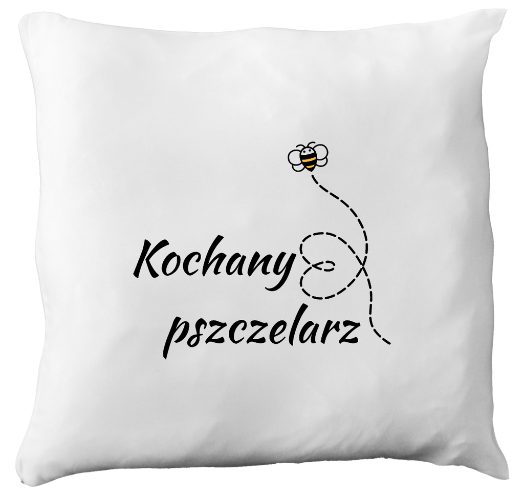 Poduszka dla pszczelarza z nadrukiem „Kochany Pszczelarz” – pszczelarstwo #6