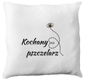 Poduszka dla pszczelarza z nadrukiem „Kochany Pszczelarz” – pszczelarstwo #6