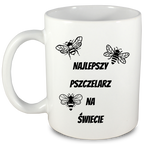 Kubek biały dla pszczelarza "Najlepszy pszczelarz na świecie" #1