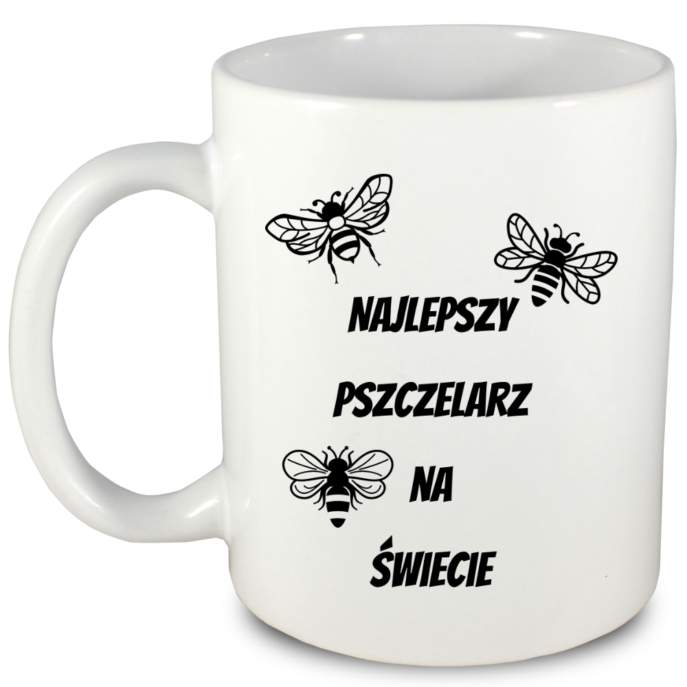 Kubek biały dla pszczelarza "Najlepszy pszczelarz na świecie" #1