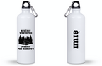 Butelka biała 800 ml z nadrukiem „Rzuć wszystko, jedź pod namiot” – camping, podróż #9