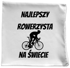 Poduszka z nadrukiem „Najlepszy rowerzysta na świecie” – dla rowerzysty #11