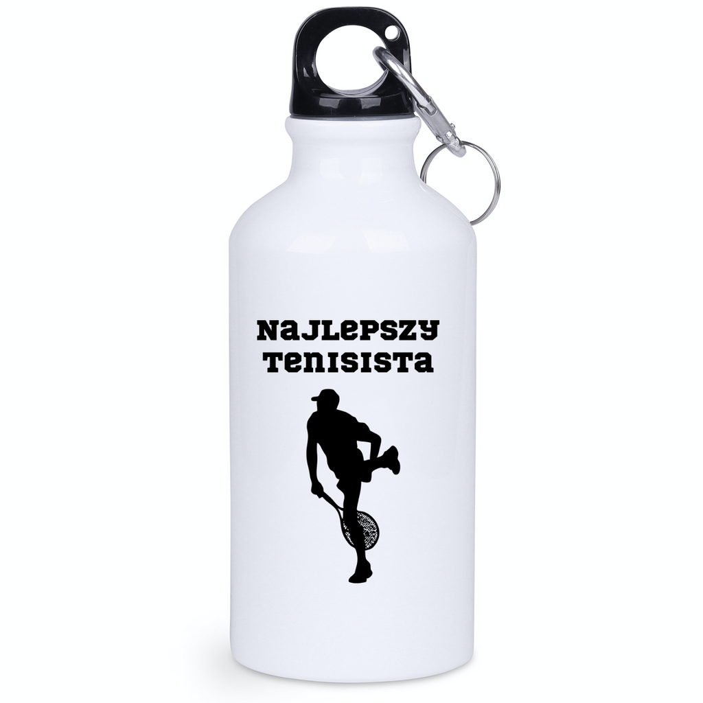 Butelka biała 400 ml z napisem "NAJLEPSZY TENISISTA" #2