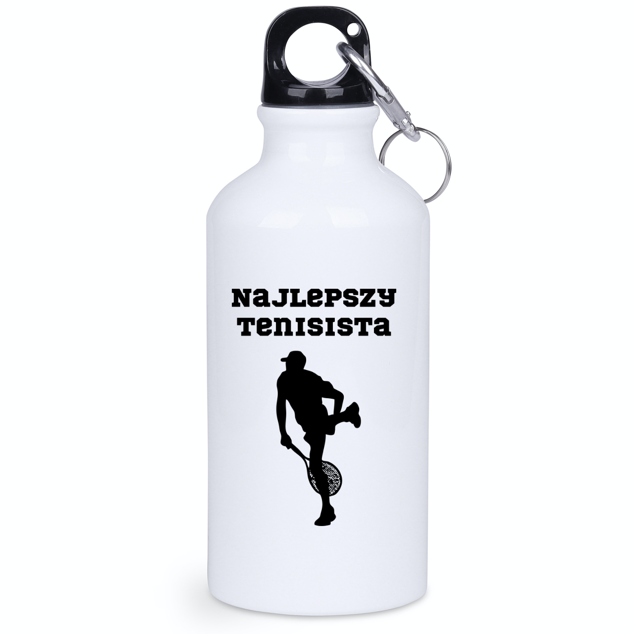 Butelka biała 400 ml z napisem "NAJLEPSZY TENISISTA" #2