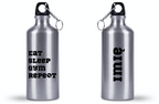 Butelka srebrna 500 ml z nadrukiem „Eat Sleep Gym Repeat” – na siłownię #7